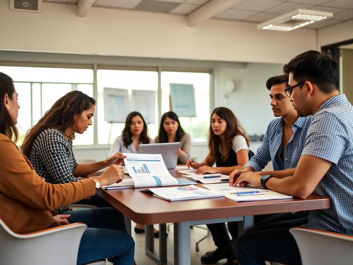 Alunos da área de Administração da AVANT Treinamentos em atividade