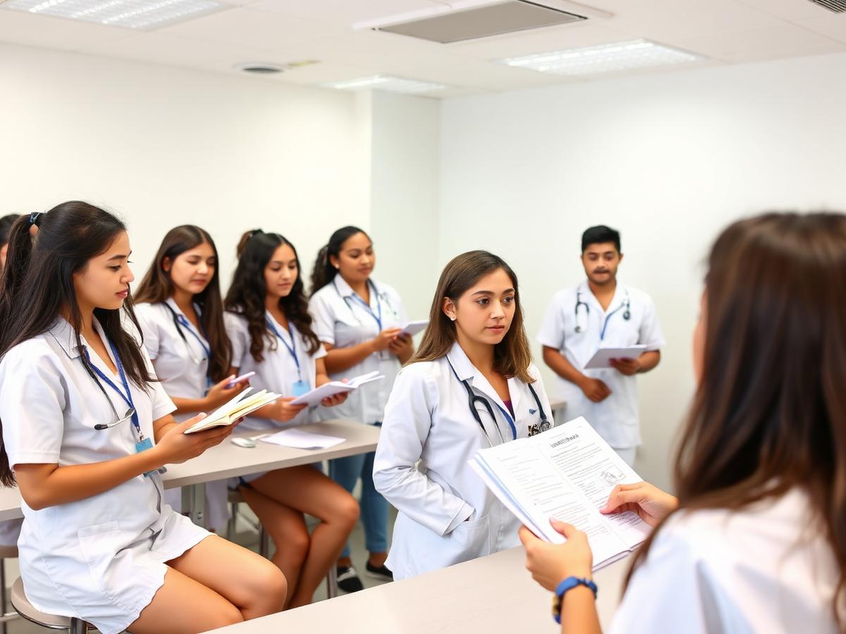 Alunos da área de Saúde da AVANT Treinamentos em atividade